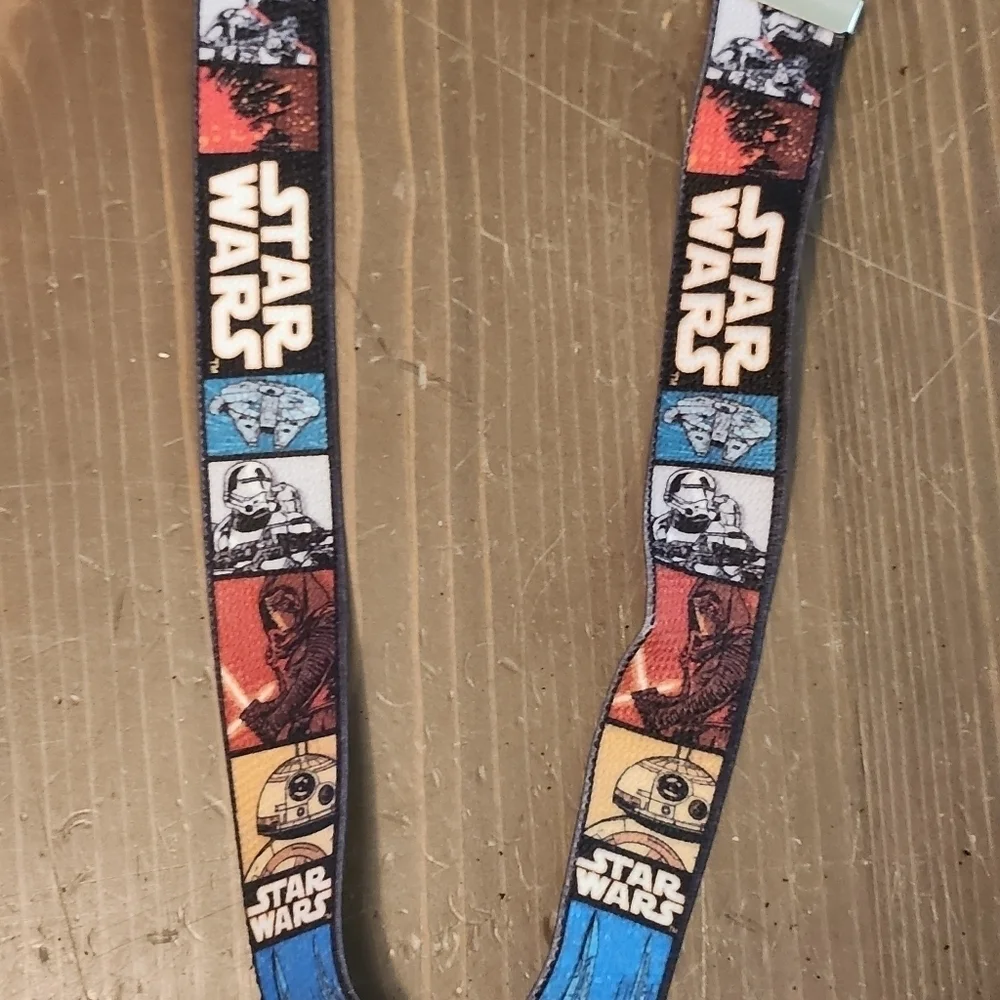 Star Wars Elastic Adjustable Clip-on Kids Suspenders Great Condition Multi-Color